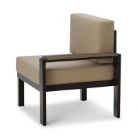 Larssen Commercial Cushion End/Arm Section w/ Rustic Polymer Accents