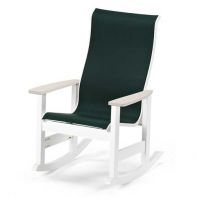 Leeward Commercial Sling Supreme Rocker w/ Rustic Arms