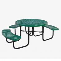 Commercial 46" Round 3-Seat ADA Table with hole by Texacraft