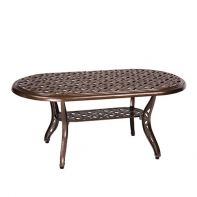 Woodard Casa 24" x 44" Oval Commercial Coffee Table
