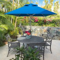 6.5' Square Greenwich Commercial Market Umbrella