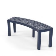 Coastal Curved Commercial Bench by LC Furniture