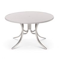 48" Round Cascade MGP Top Commercial Dining Height Table w/ hole by Telescope Casual