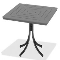 36" Square Marine Grade Polymer Top Commercial Bar Height Table w/ hole - DASH by Telescope Casual