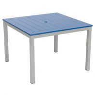 Coastal 42" Square Commercial Dining Table With MGP Pattern Top by LC Furniture