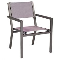 Woodard Palm Coast Commercial Sling Dining Armchair - Stackable