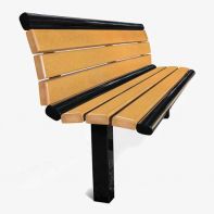 Commercial Richmond Series 6' Bench with Back by Texacraft