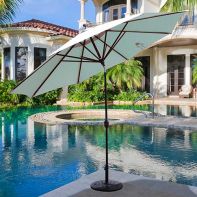 Galtech 11 Deluxe Auto-Tilt Aluminum Umbrella with Suncrylic Fabric
