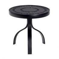 Woodard 18" Round Deluxe Trellis Top Commercial Side Table
