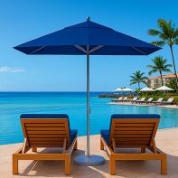 7.5' Square Monterey Commercial Grade Auto-Tilt Market Umbrella