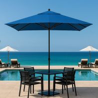 8.5’x 11’ Monterey Wind Proof Commercial Rectangular Umbrella with Crank Lift