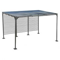 8' X 12' Focus Commercial Pergola with Sling Sunscreen  by LC Furniture