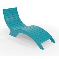 Aqua MGP Commercial 9-15 inch Ledge Chaise by LC Furniture