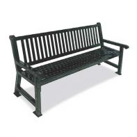 Commercial 6' Savannah Bench with Back by Texacraft