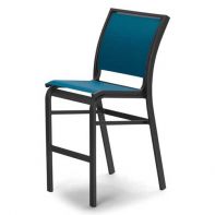 Bazza Commercial Sling Stacking Bar Height Armless Café Chair