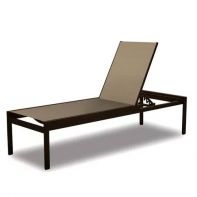 Kendall Commercial Sling Lay-Flat Stacking Armless Chaise by Telescope Casual
