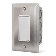 Infratech Indoor In-Wall Single Switch with Wall Plate and Gang Box