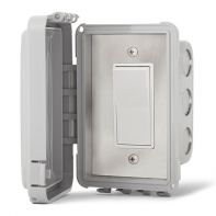 Infratech Outdoor Single Switch with Flush Mount and Gang Box