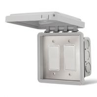 Infratech Outdoor Dual Simple On/Off Switch with Flush Mount and Gang Box