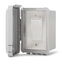 Infratech Outdoor Single Simple On/Off Switch with Surface Mount and Gang Box