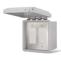 Infratech Outdoor Dual On/Off Switch with Surface Mount and Gang Box