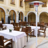 Sunglo Natural Gas Stainless Steel Permanent Mount Patio Heater