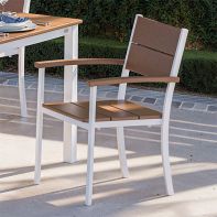POLYWOOD Main Street Stacking Dining Arm Chair