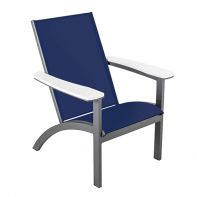 Commercial Aluminum Adirondack Chair Sling with MGP Arm Caps by LC Furniture