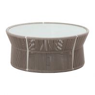 Aruba Coffee Table with Round Wicker Sides