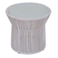 Aruba End Table with PVC Rope Side Table