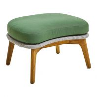 Bagel Aluminum Commercial Outdoor Footstool With Rope and Cushion