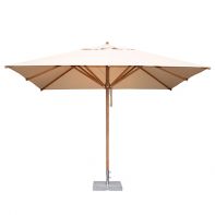 Levante 8.5'x11.5' Rectangular Bamboo Market Umbrella w/2.25" Pole Diameter by Bambrella