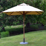 Levante 8.5' Square Bamboo Market Umbrella w/2" Pole Diameter by Bambrella