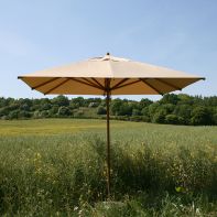 Levante 6.5'x10' Rectangular Bamboo Market Umbrella w/1.5" Pole Diameter by Bambrella