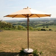 Levante 10' Round Bamboo Market Umbrella w/1.5" Pole Diameter by Bambrella
