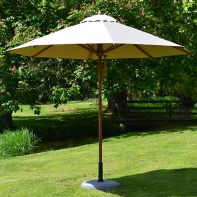 Levante 10' Round Bamboo Market Umbrella w/2" Pole Diameter by Bambrella