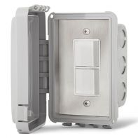 Infratech Outdoor Duplex Switch with Flush Mount and Gang Box
