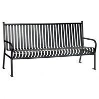 6' Cambridge Commercial Steel Bench by LC Furniture