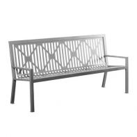 Commercial 6' Steel Bench by LC Furniture