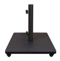 Shademaker 120 lb Square Steel Base With Casters