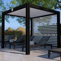 10' x 10' Core Commercial Slat Top and Back Cabana