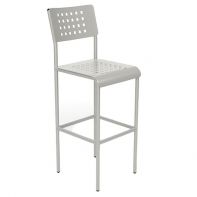 Cantina Commercial Cubed Patio Bar Chair by LC Furniture