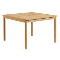 Teak Wood Commercial 42" Square Dining Table by LC Furniture