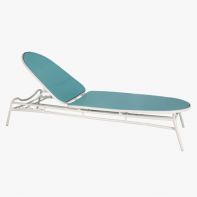 Concourse Sling Commercial Stacking Adjustable Chaise Lounge by Texacraft