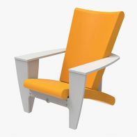 COZI Lounge Chair with white armrests and legs