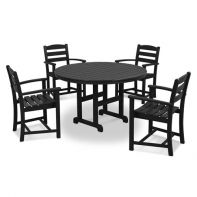 Polywood La Casa Café 5-Piece Arm Chair Dining Set