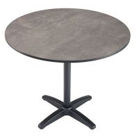 Elements 48" Round Commercial Outdoor Dining Table Top and Bases