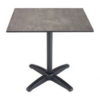 Elements 30"W x 30"L Square Commercial Outdoor Dining Table Top and Bases