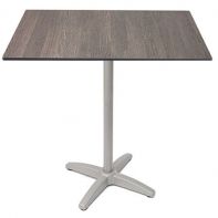 Elements 24"W x 30"L Commercial Outdoor Bar Height Table Top and Bases