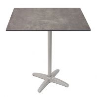 Elements 30"W x 30"L Square Commercial Outdoor Bar Height Table Top and Bases